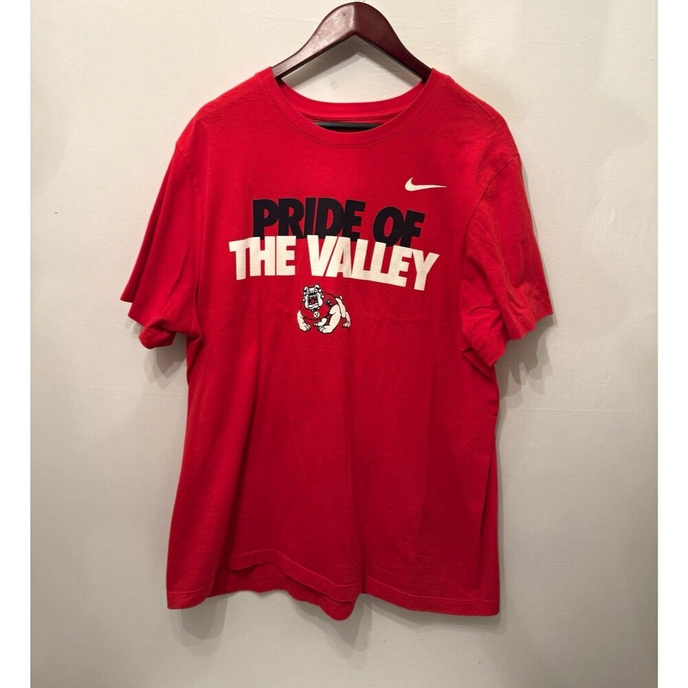 Nike The Nike Tee Red Pride of the Valley Bulldog Graphic T-Shirt Men’s XL